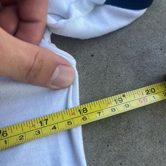 True Vintage Ringer T-shirt 60s 70s uss constellation cv-64 warship army Tee - Picture 5 of 7